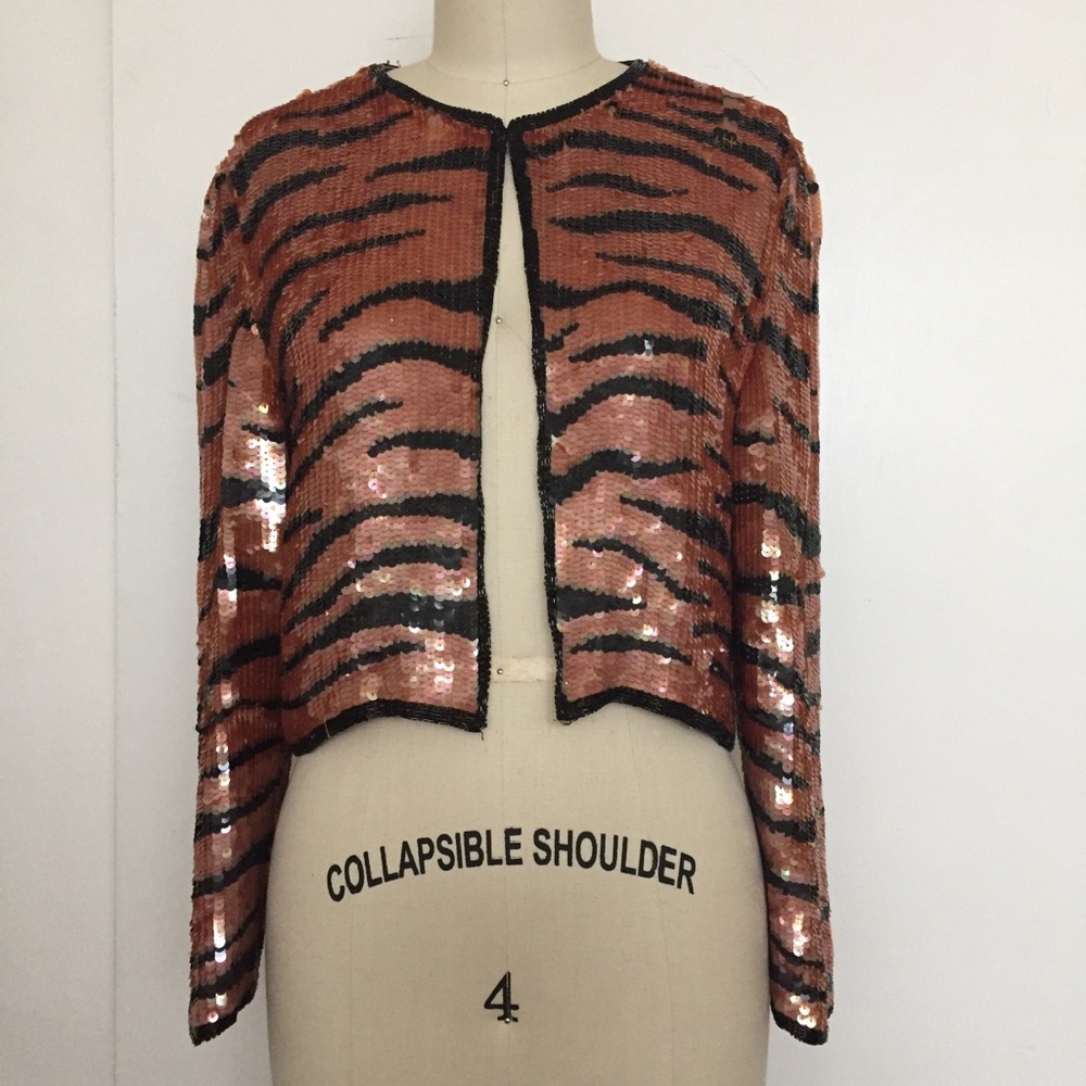 Vtg Neiman Marcus Sequins Jacket
